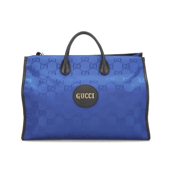 Gucci “Off the Grid” Royal Blue and Black Large Tote Authentication Included - Picture 1 of 5